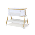 Alfie2 Bedside Bassinet - White/Natural