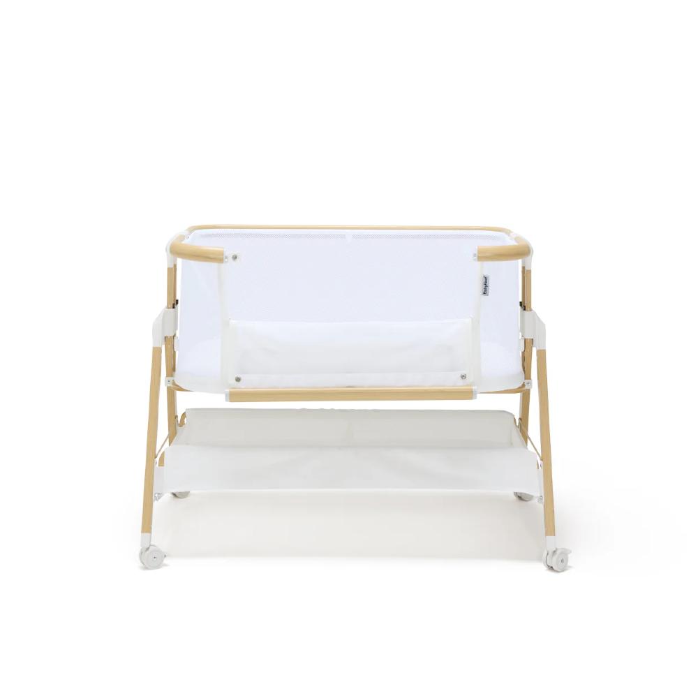 Alfie2 Bedside Bassinet - White/Natural