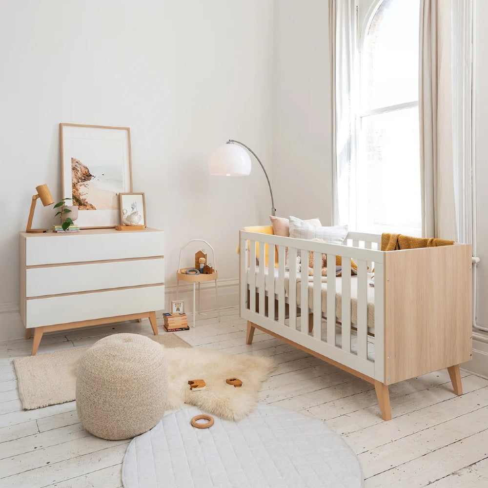 Tommi Cot - Oak/White