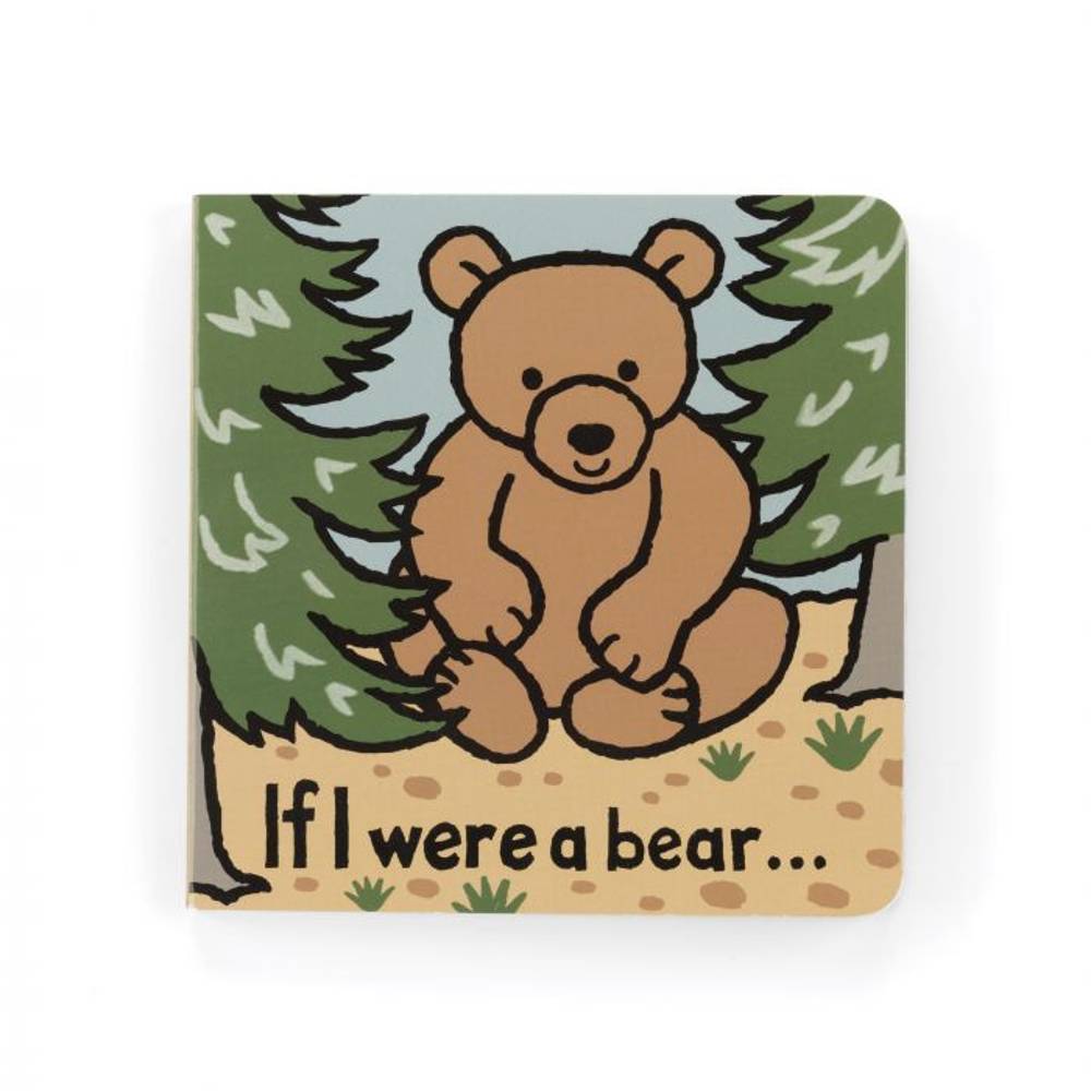 Jellycat book with brown bear on cover against white background.
