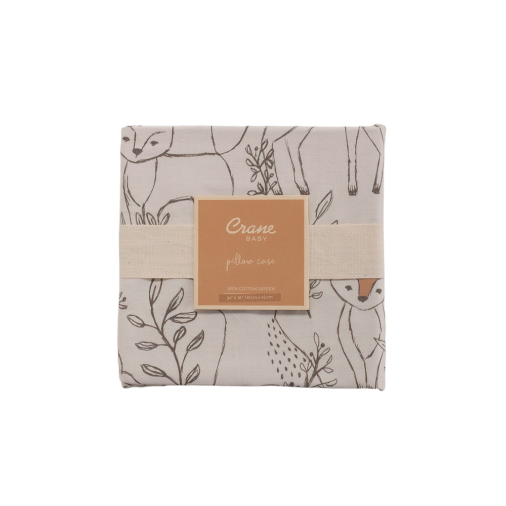 Toddler Pillowcase - Ezra Woodland on a white background