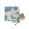 Muslin Security Blanket - Caspian Whale on a white background