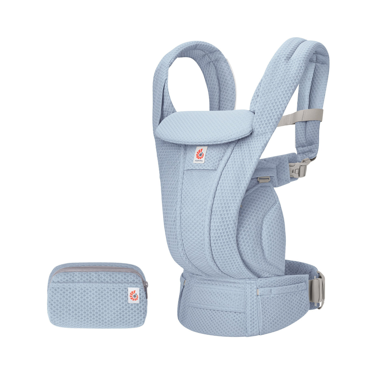 Omni Deluxe All-in-One Baby Carrier - Serene Blue Mesh