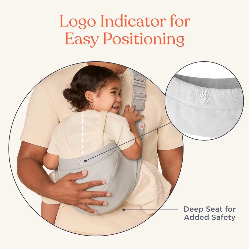 Upsie Sling Carrier - Pearl Grey