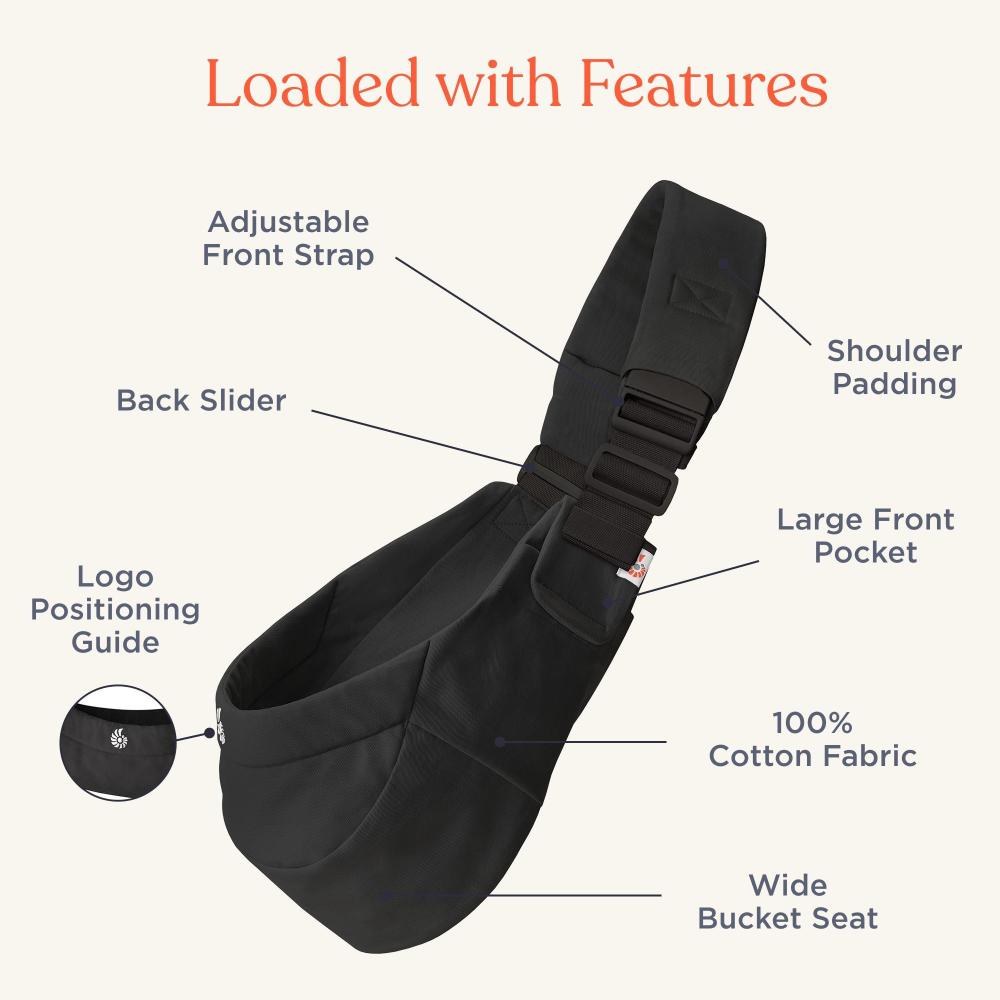 Upsie Sling Carrier - Onyx Black