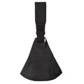 Black hip carrier for toddlers on white background