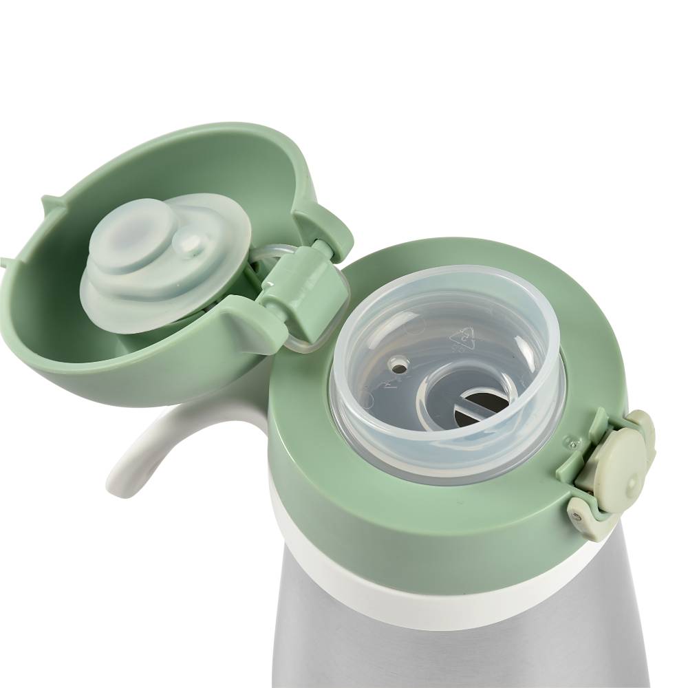Stainless Steel Spout Bottle - Sage Green