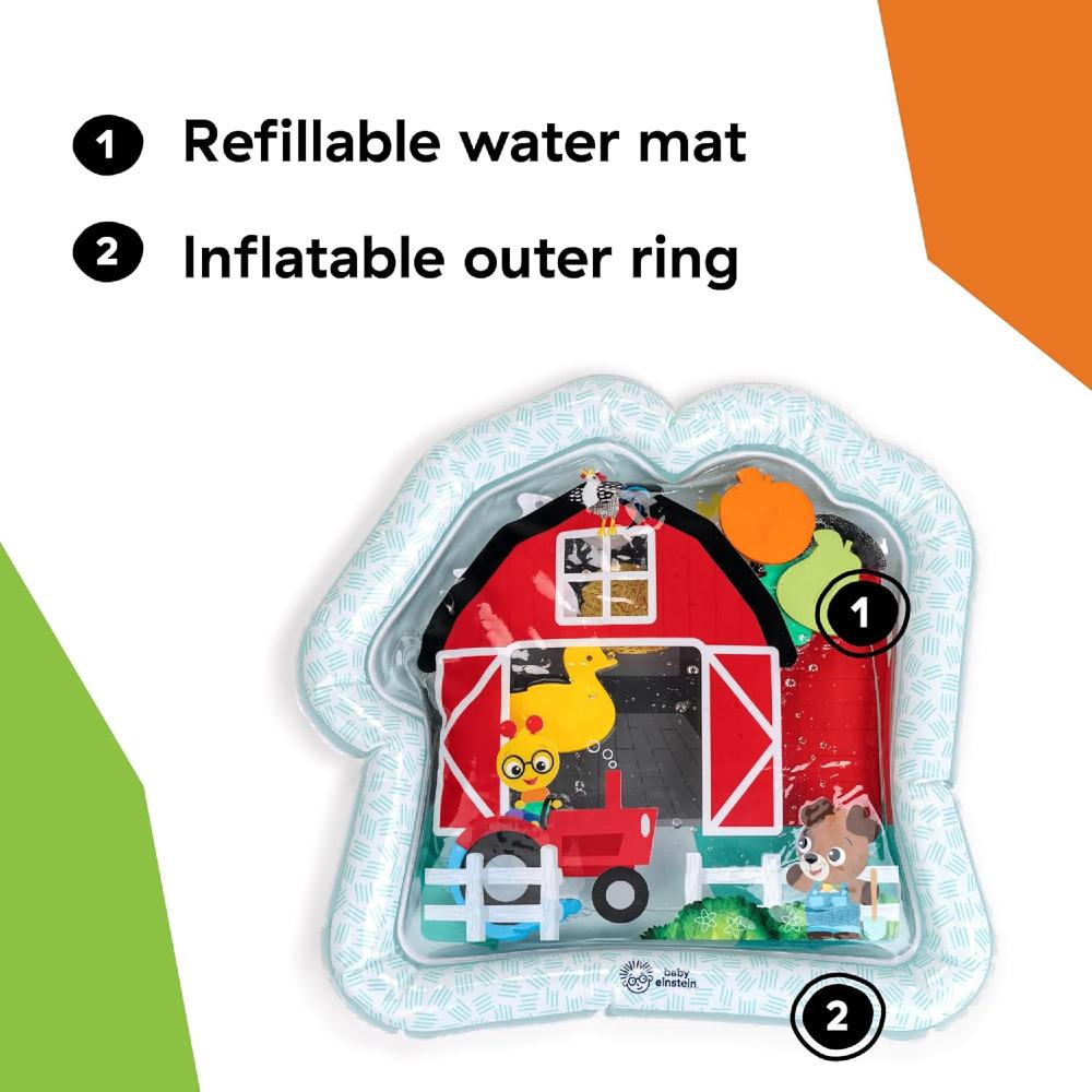 Farm Explorer's Cal's Sensory Barn Tummy Time Water Mat