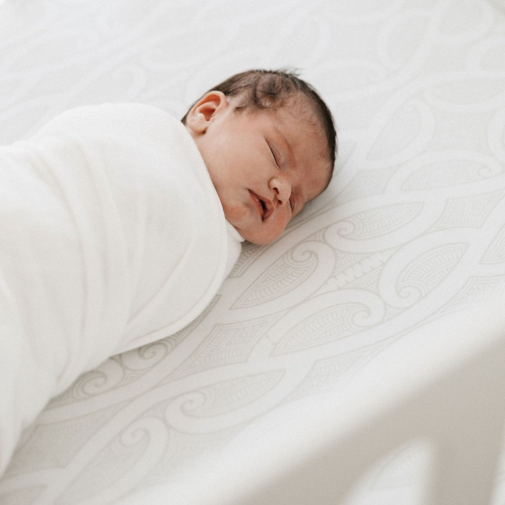Fitted Sheet - Te Patiki Grey