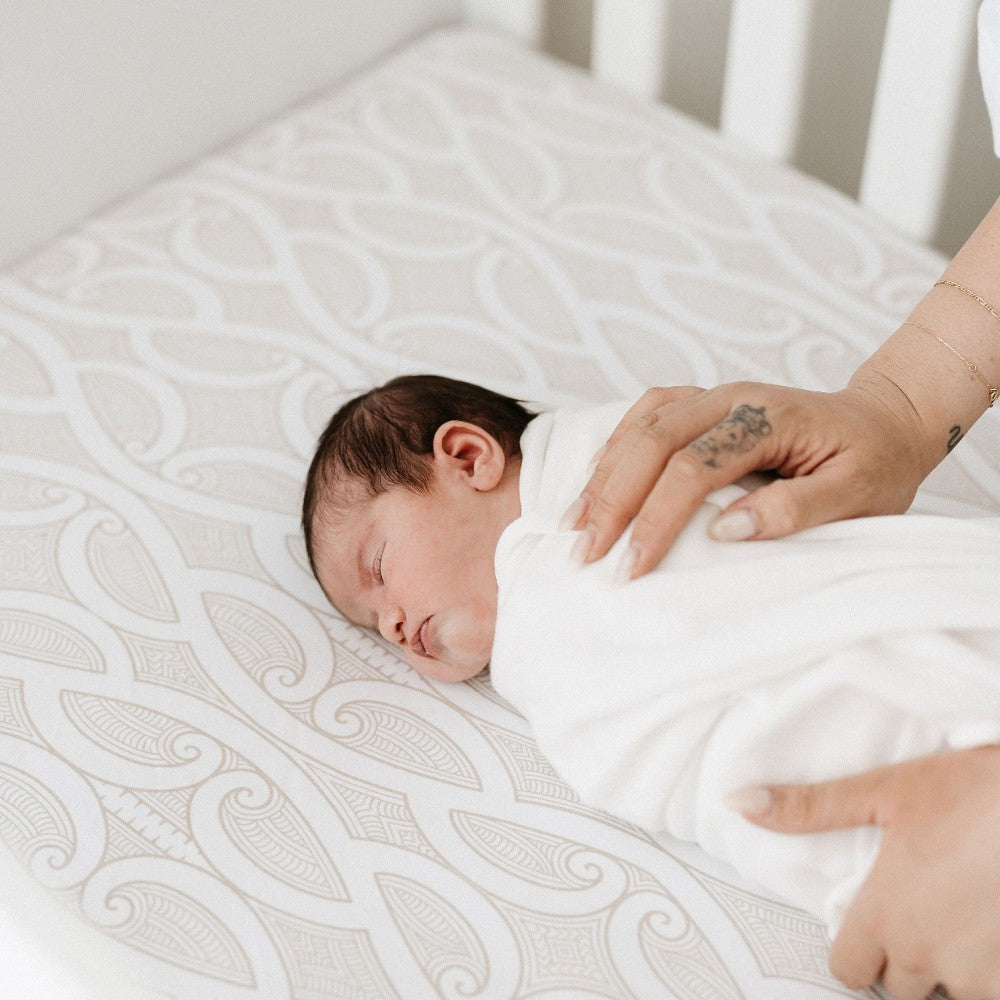 Fitted Sheet - Te Patiki Mocha