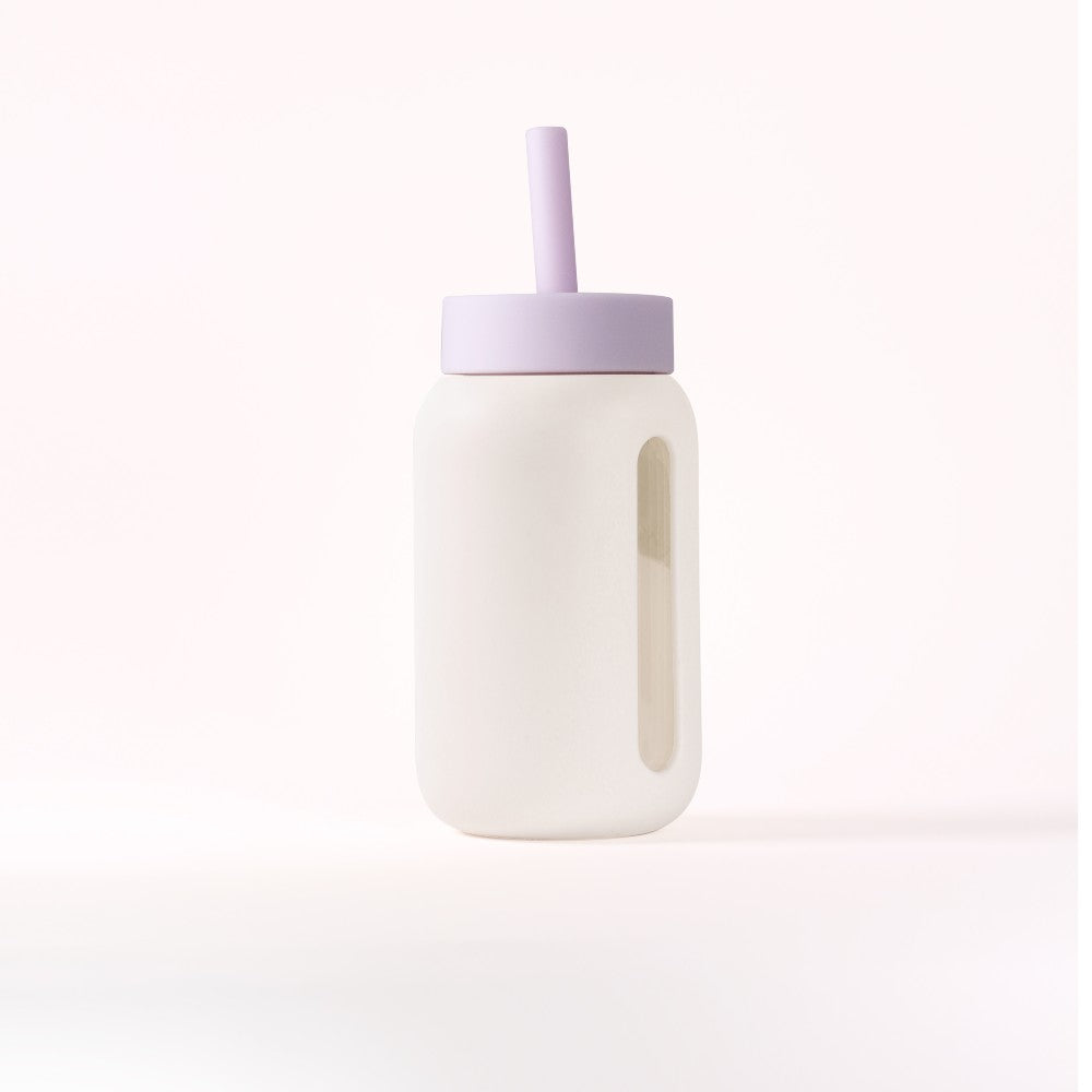 Mini Straw & Cap - Lilac