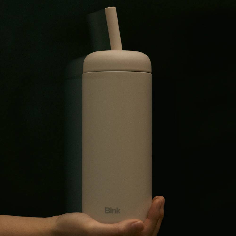 Insulated Stainless Straw Tumbler - Cobalt