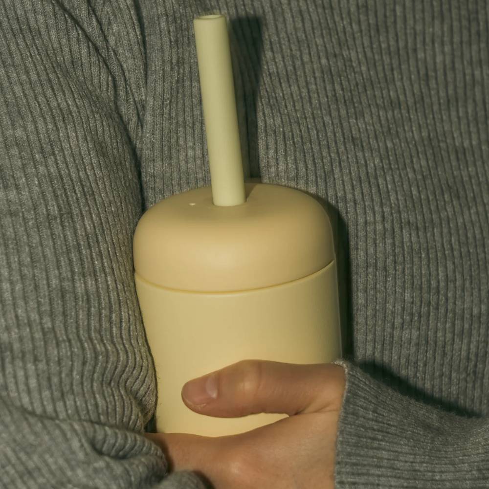 Insulated Stainless Straw Tumbler - Cobalt
