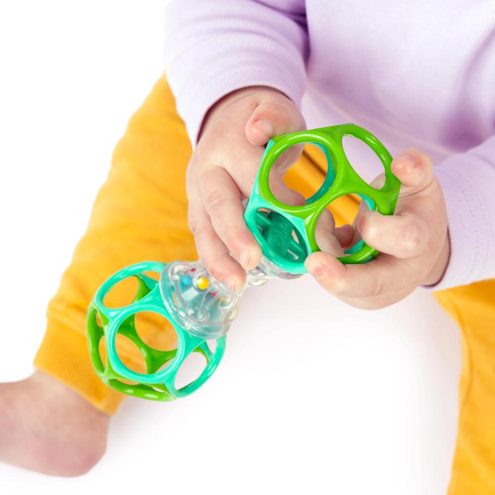 Oball Easy Grasp Shaker Toy - Blue/Green