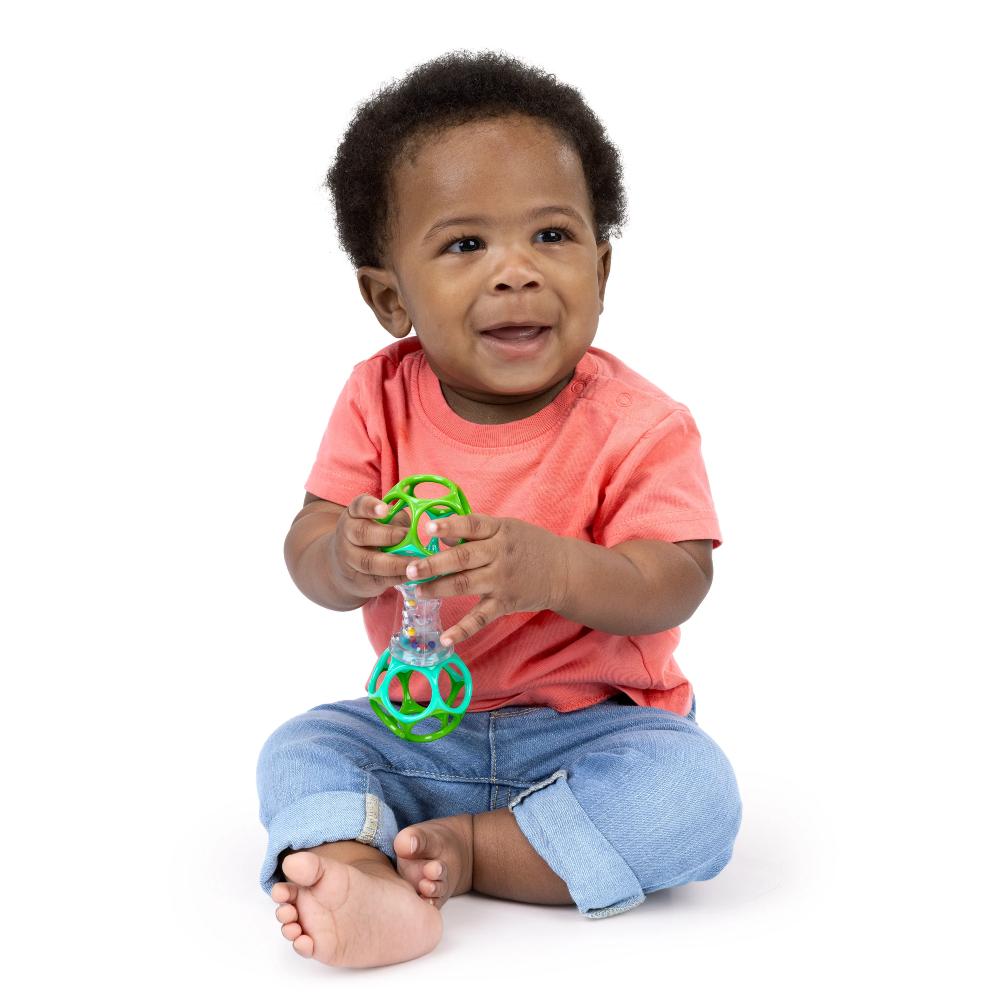 Oball Easy Grasp Shaker Toy - Blue/Green