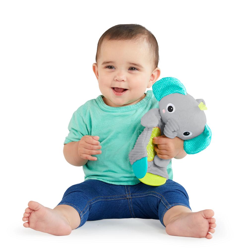 Snuggle & Teethe Plush Teether - Elephant