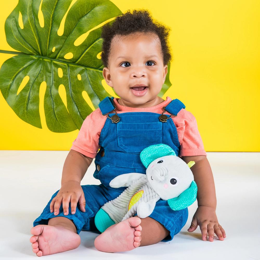 Snuggle & Teethe Plush Teether - Elephant