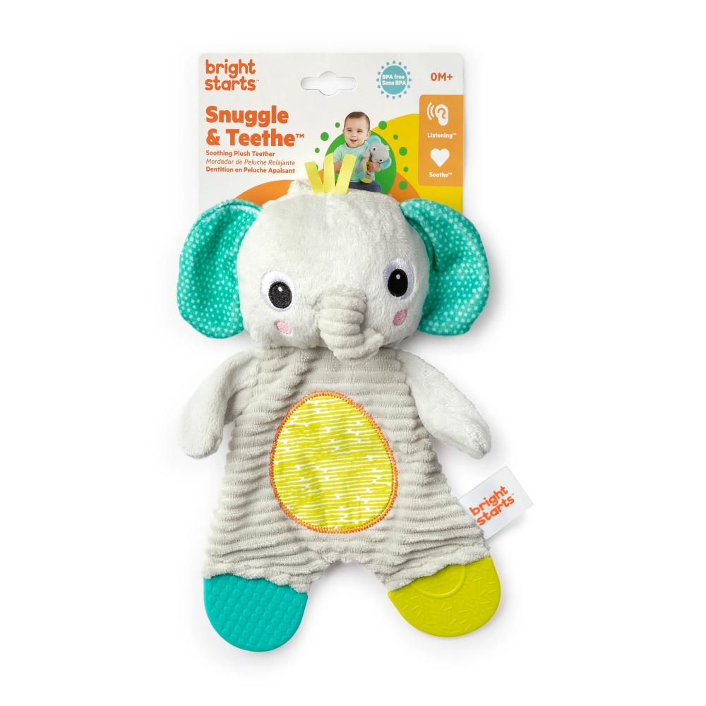 Snuggle & Teethe Plush Teether - Elephant