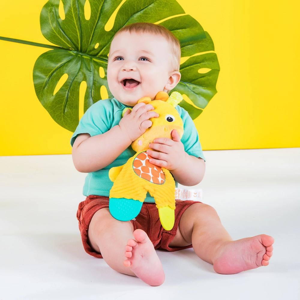 Snuggle & Teethe Plush Teether - Giraffe