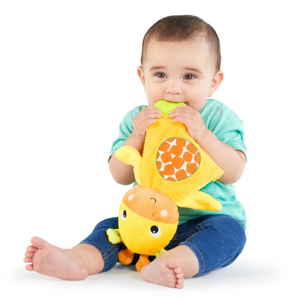 Snuggle & Teethe Plush Teether - Giraffe