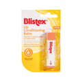 Blistex lip balm against white background.