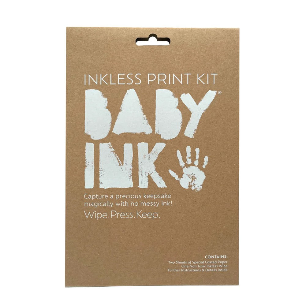 Brown Baby Ink kit against white background.