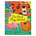 Mad About Mega Beasts! book on a white background. 