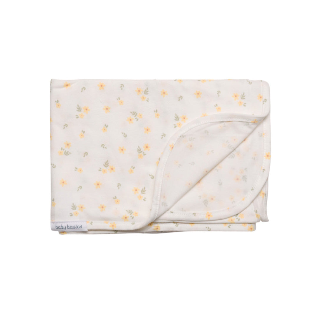 Basics Stretch Swaddle - Lemon Daisy