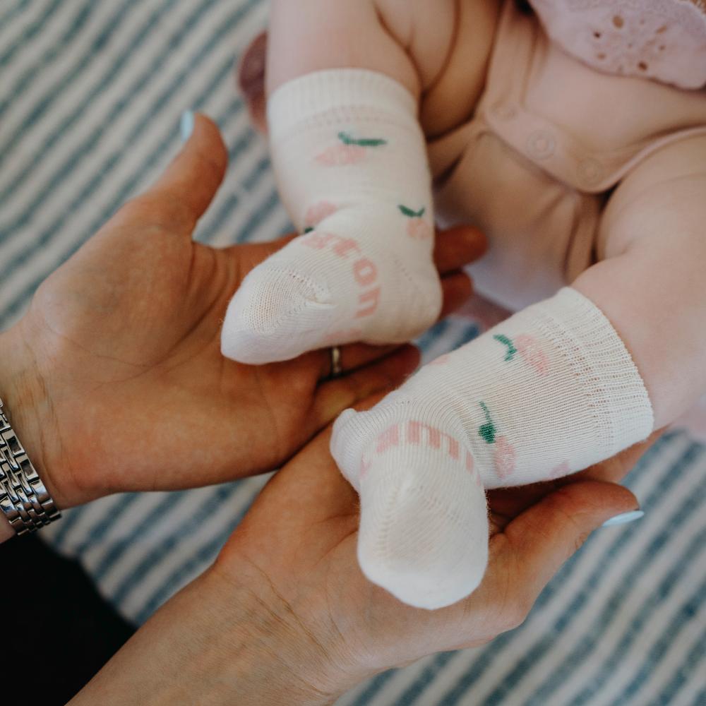 Baby Crew Merino Socks - Rosa