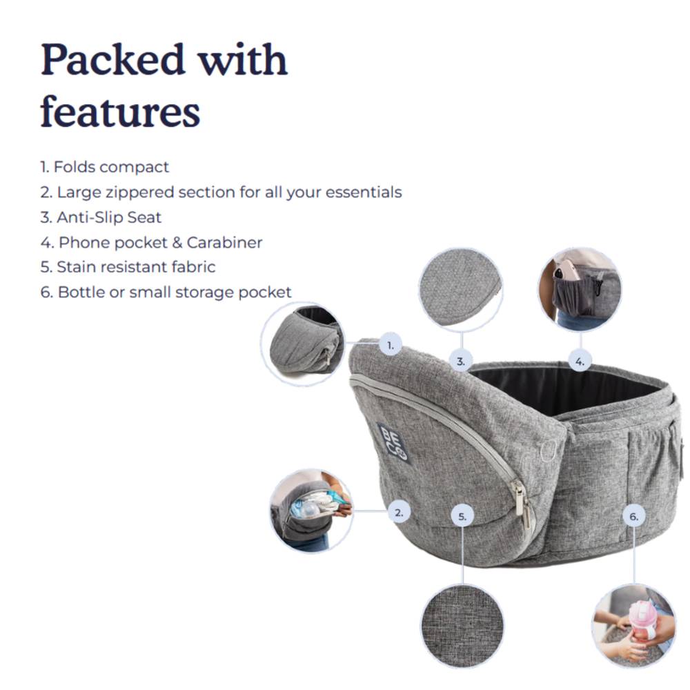 Hip Seat Carrier - Grey