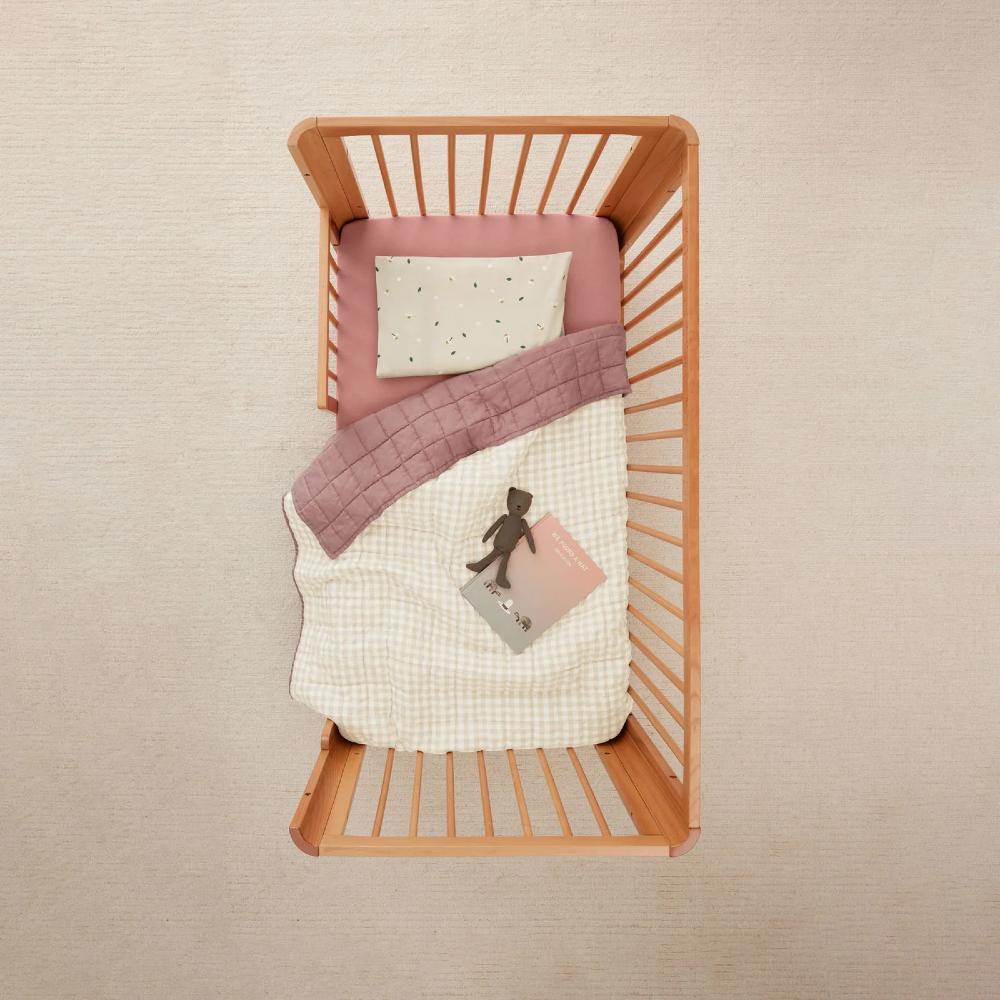 Quilted Coverlet Blanket - Rosy Gingham