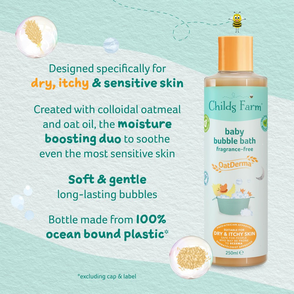 OatDerma Baby Bubble Bath Fragrance-Free