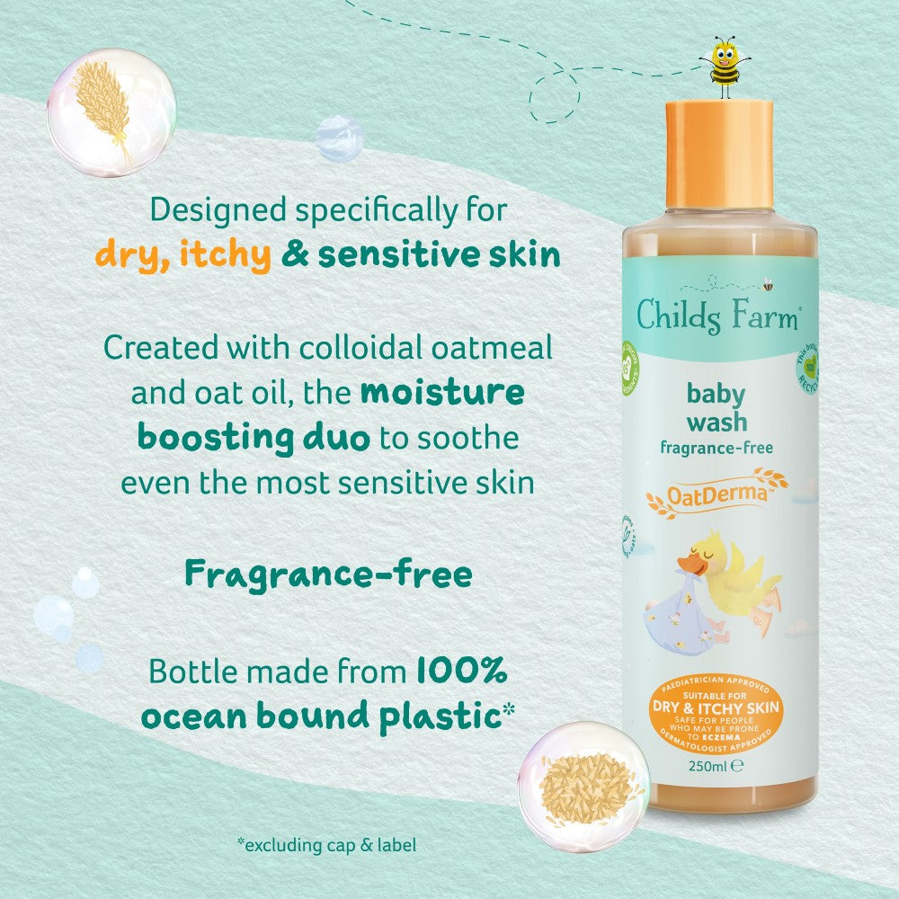 OatDerma Baby Wash Fragrance-Free