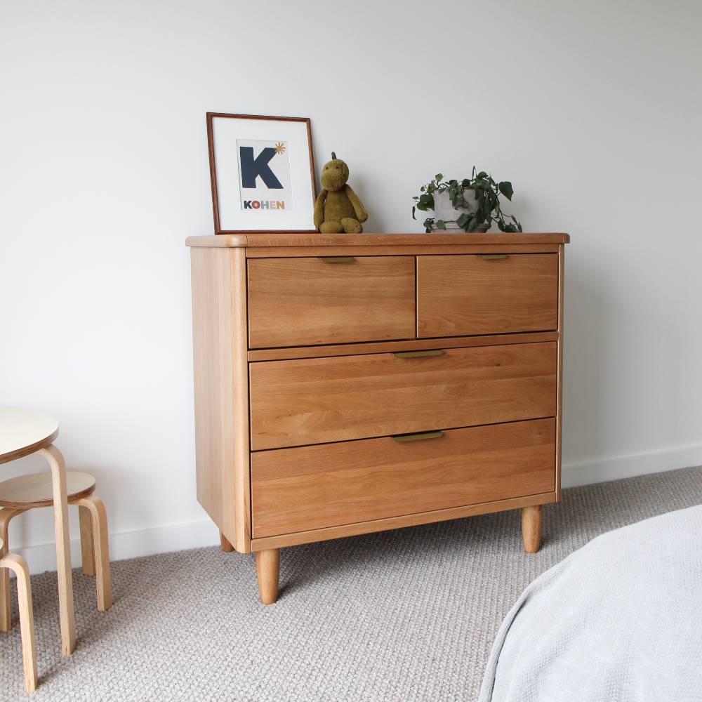 George Dresser - Natural Oak/Brass Pulls