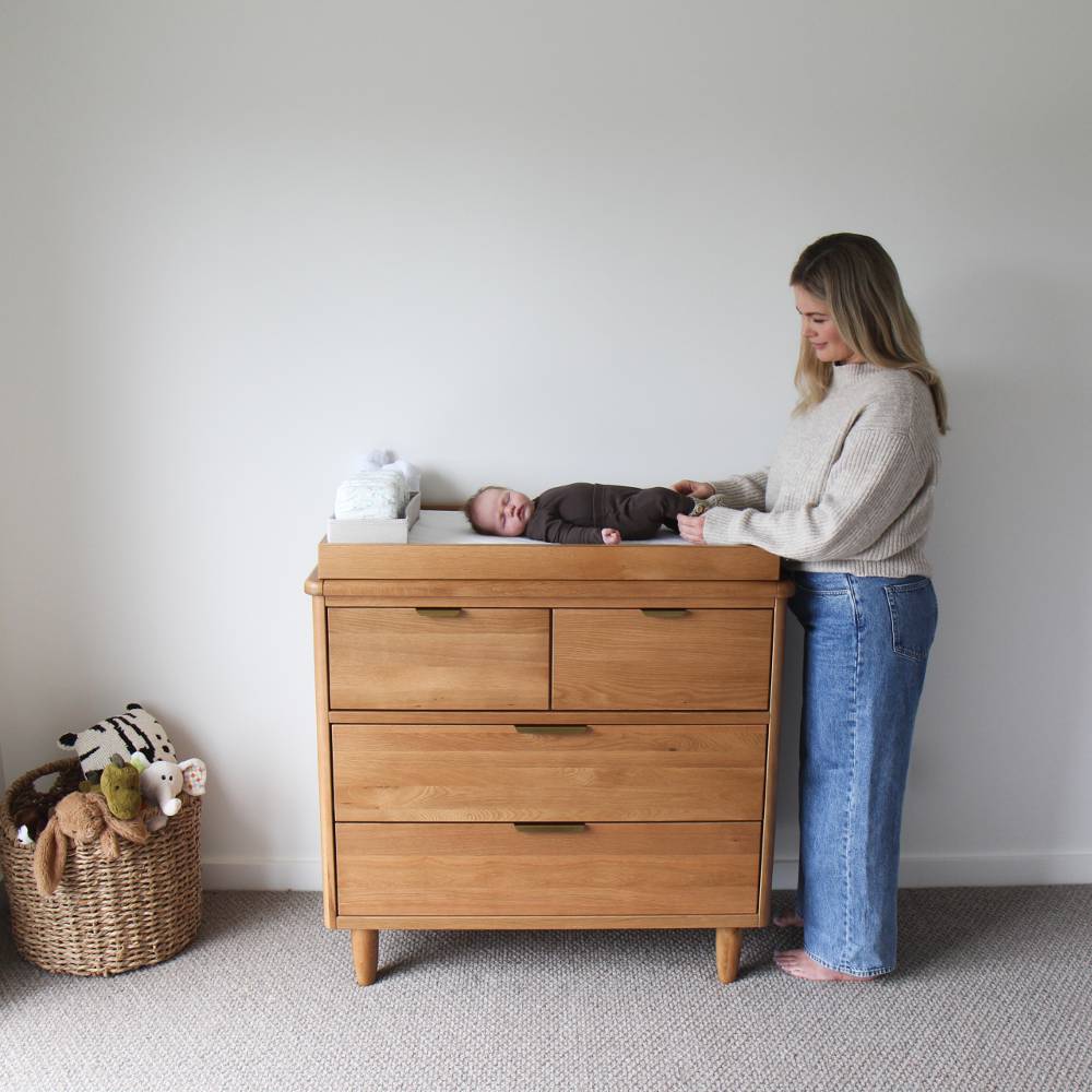 George Dresser - Natural Oak/Brass Pulls