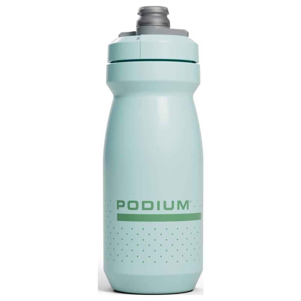 Blue polypropylene twist lock top water bottle