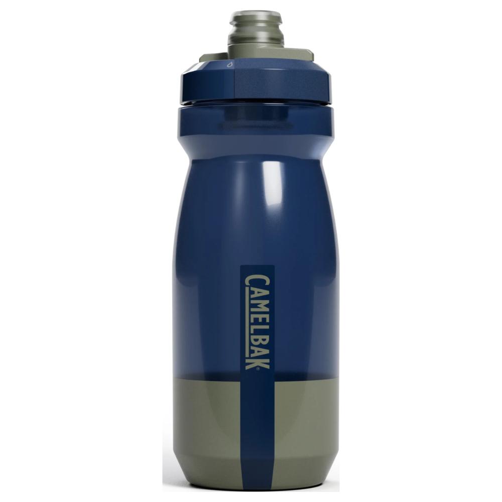 Navy and gray polypropylene twist lock top water bottle