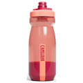 Peach and red polypropylene twist lock top water bottle