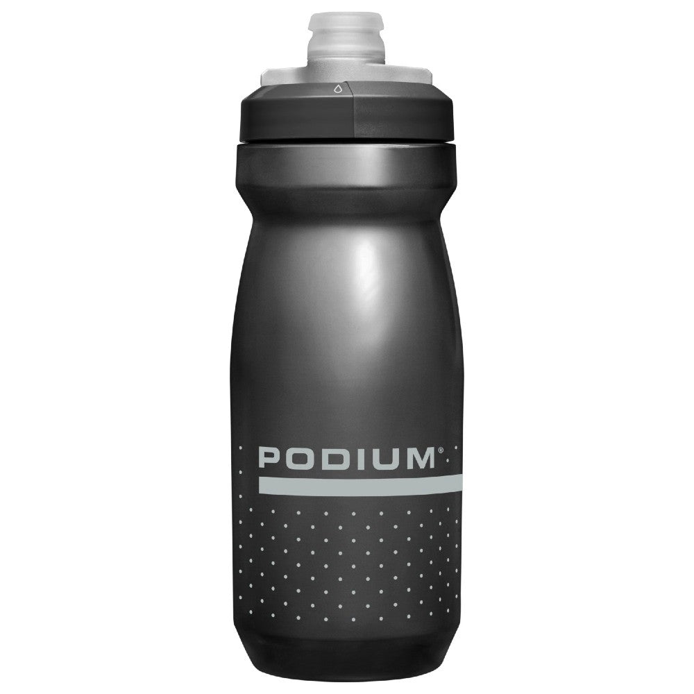 Black polypropylene twist lock top water bottle