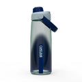 Navy and white ombre chug top tritan plastic water bottle