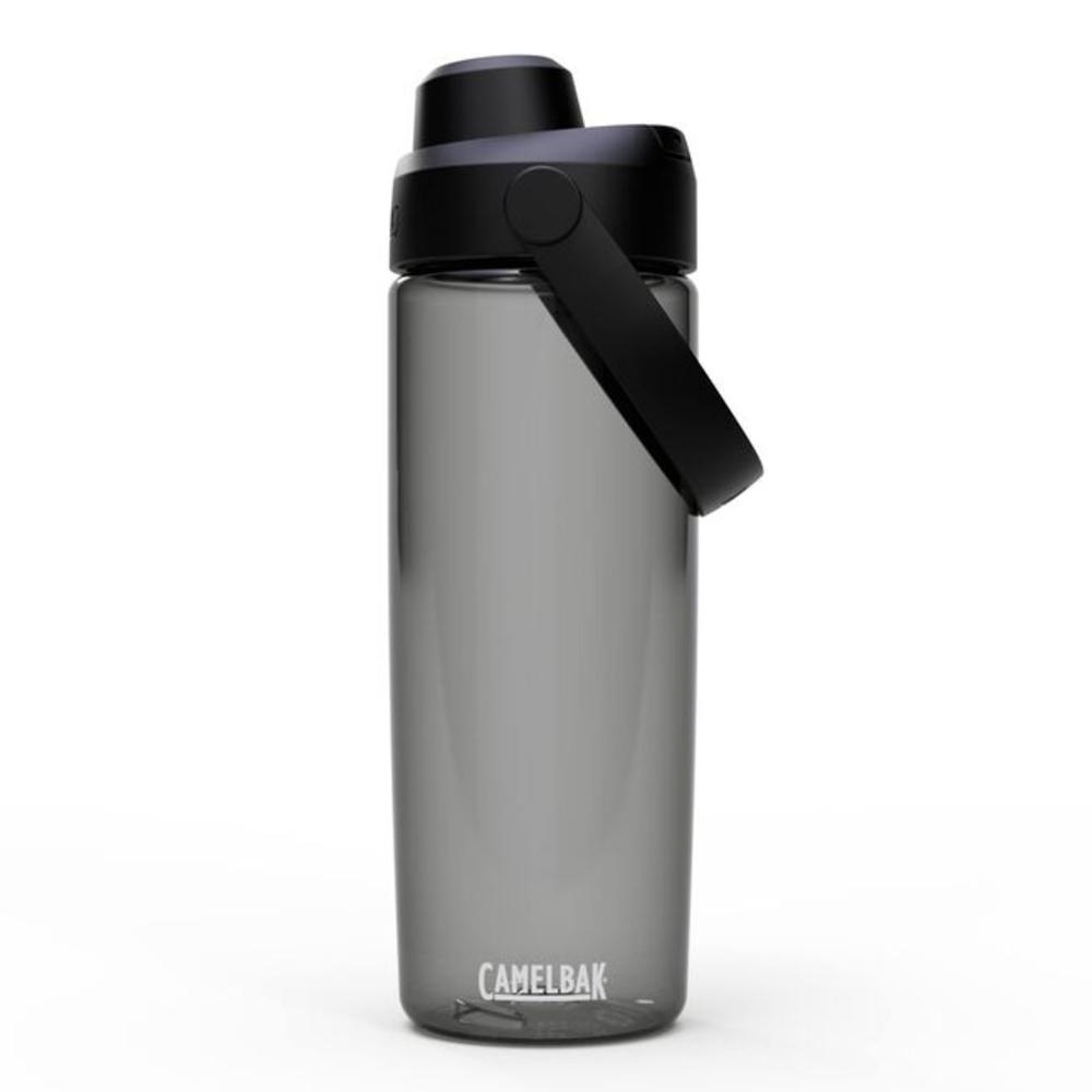 Black chug top tritan plastic water bottle