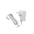 White power adapter with cable on a white background