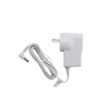 White power adapter with cable on a white background
