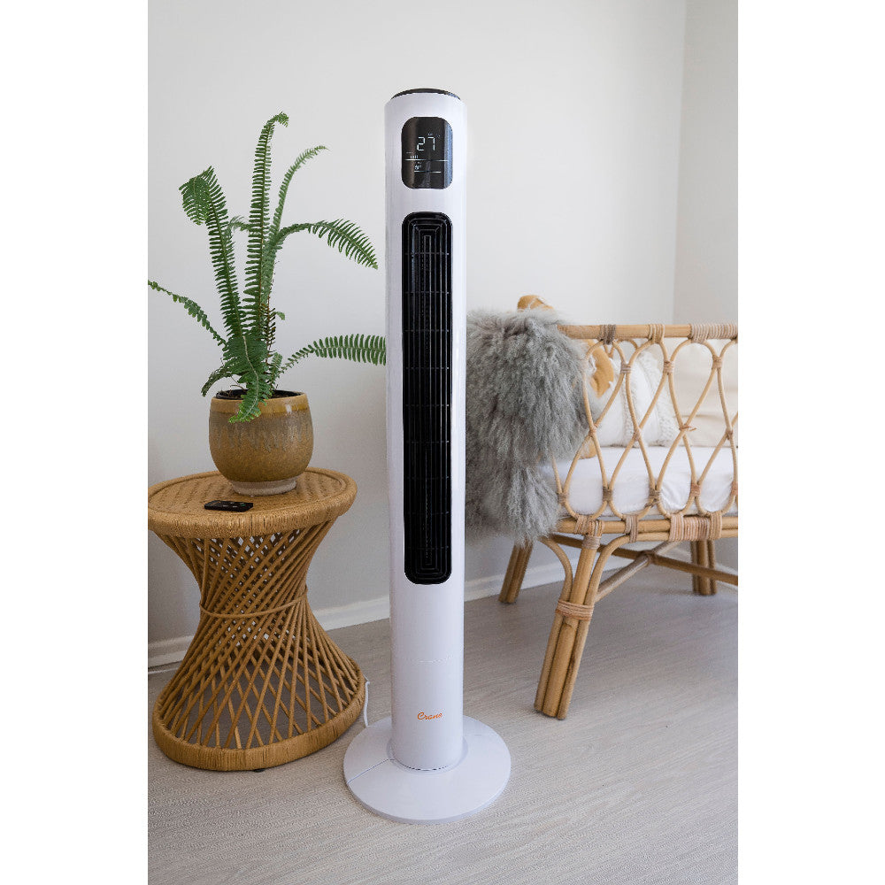 Tower Fan and Air Circulator (116 cm) - White