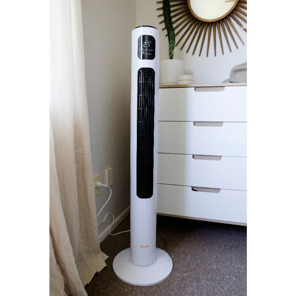 Tower Fan and Air Circulator (116 cm) - White