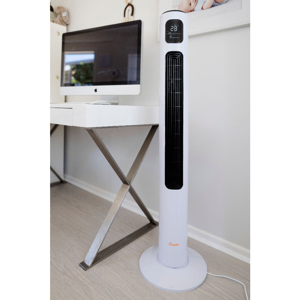 Tower Fan and Air Circulator (116 cm) - White