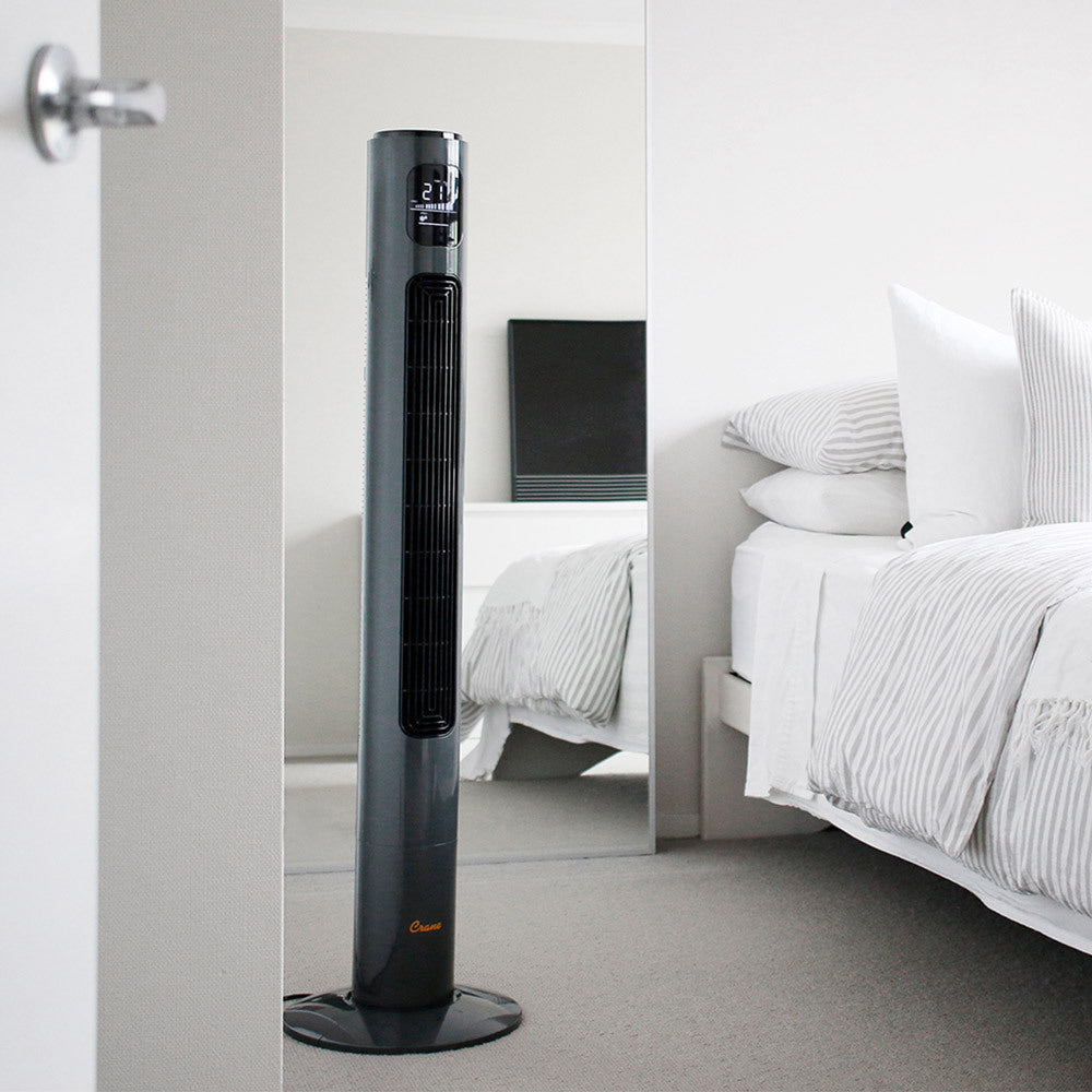 Tower Fan and Air Circulator (116 cm) - Charcoal