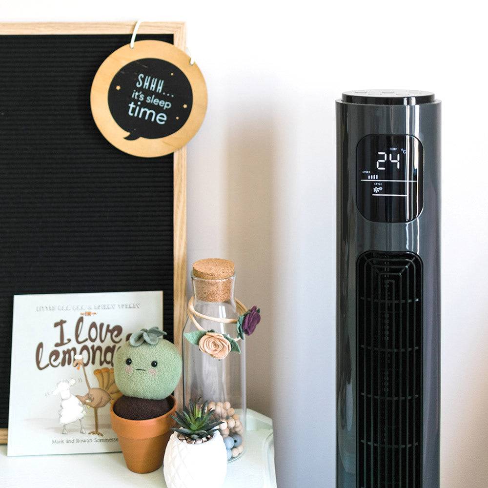 Tower Fan and Air Circulator (116 cm) - Charcoal