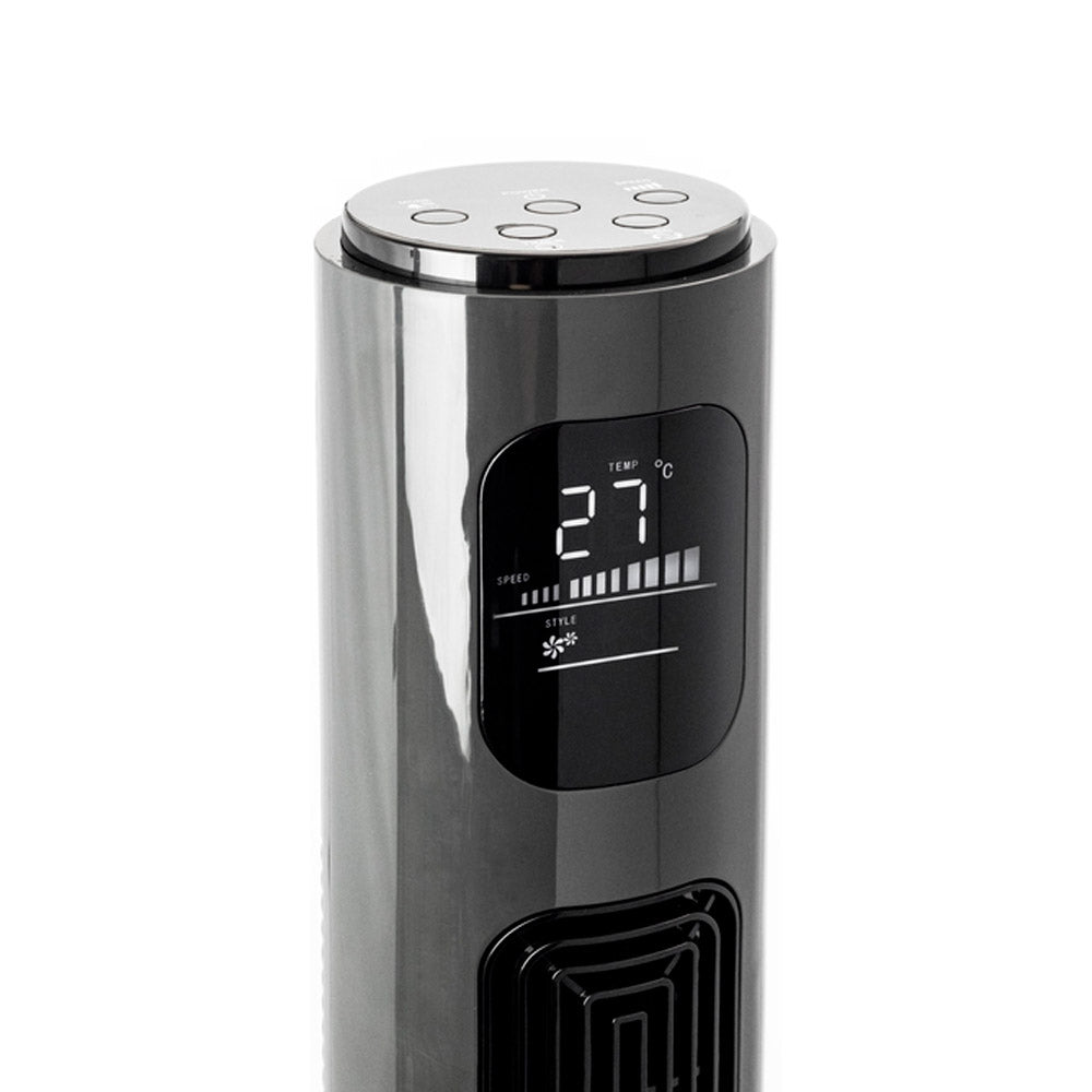 Tower Fan and Air Circulator (116 cm) - Charcoal