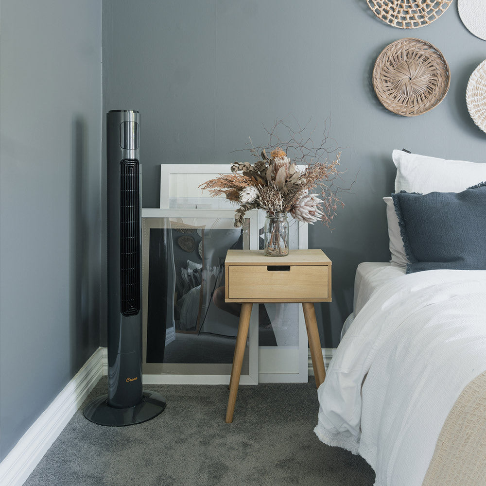 Tower Fan and Air Circulator (116 cm) - Charcoal
